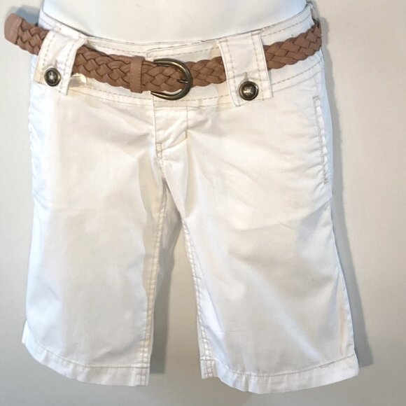 TYTE Jeans SZ 3 White bermuda shorts button details - Picture 1 of 9